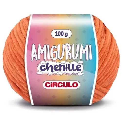 LINHA AMIGURUMI CHENILLE AMARELOS/ LARANJAS/ VERMELHOS